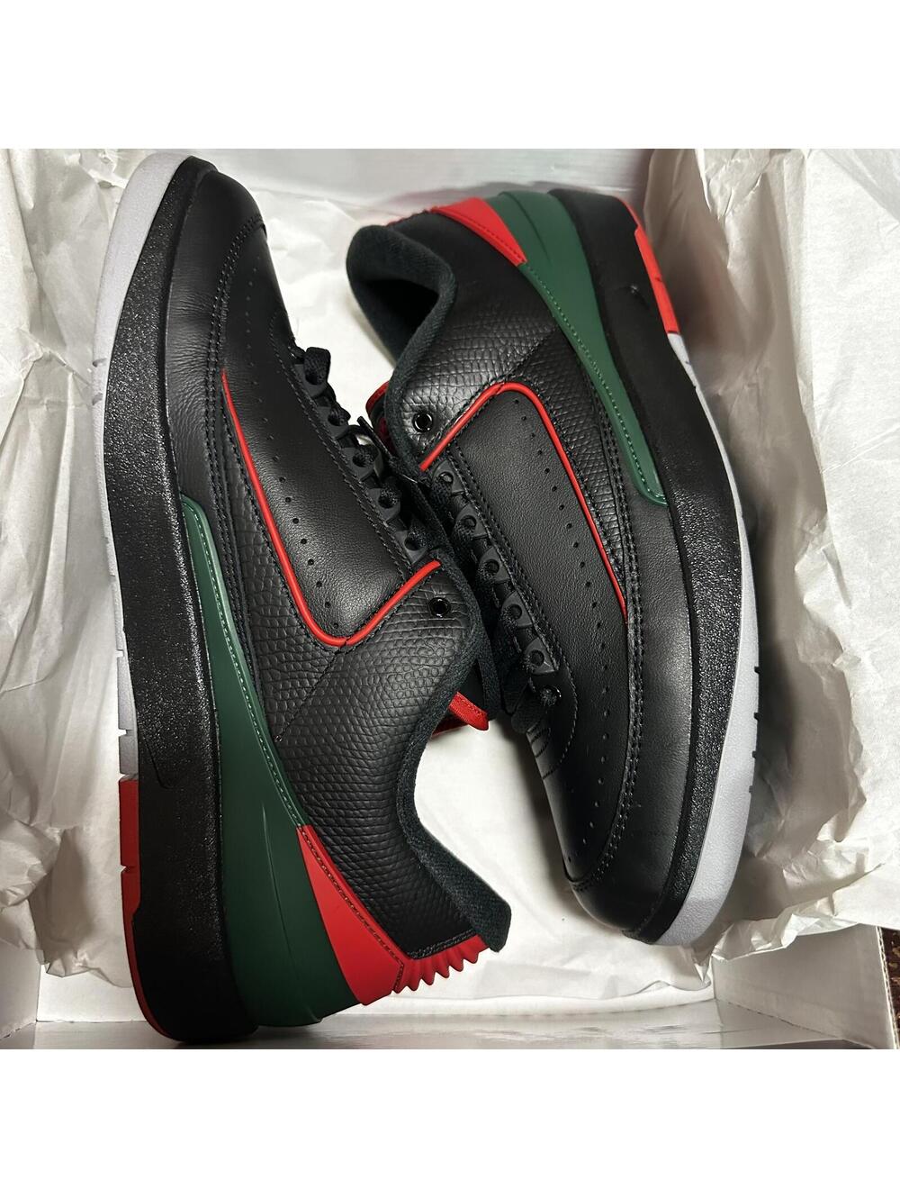 Nike Air Jordan2 Retro Low Mens Size 12 Sneakers 'Christmas' DV9956-006 NIB - Picture 3 of 6